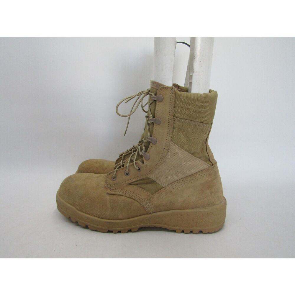 Altama Mens Size 11.5 W Brown Suede Canvas Combat Tactical Military Work Boots